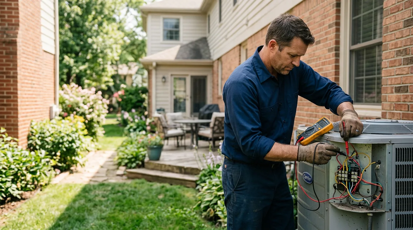 HVAC technician working near Salineville, OH